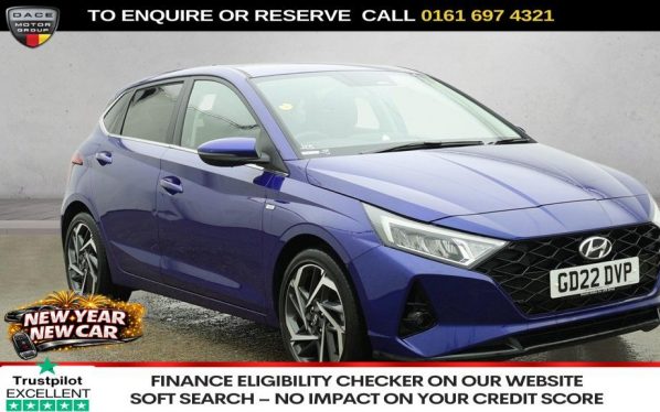 Used 2022 BLUE HYUNDAI I20 Hatchback 1.0 T-GDi MHEV Premium Hatchback 5dr Petrol Hybrid Manual Euro 6 (s/s) (100 ps) (reg. 2022-08-25) for sale in Manchester