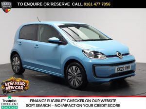 Used 2022 BLUE VOLKSWAGEN e-up! Hatchback 36.8kWh e-up! Hatchback 5dr Electric Auto (82 ps) (reg. 2022-05-11) for sale in Stockport