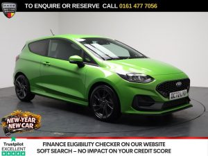Used 2022 GREEN FORD FIESTA Hatchback 1.5T EcoBoost ST-2 Hatchback 3dr Petrol Manual Euro 6 (s/s) (200 ps) (reg. 2022-09-17) for sale in Stockport