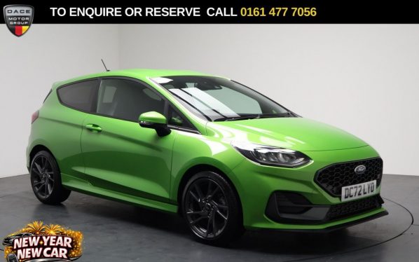 Used 2022 GREEN FORD FIESTA Hatchback 1.5T EcoBoost ST-2 Hatchback 3dr Petrol Manual Euro 6 (s/s) (200 ps) (reg. 2022-09-17) for sale in Stockport