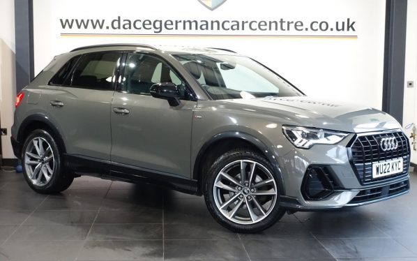 Used 2022 GREY AUDI Q3 SUV 1.5 TFSI CoD 35 Black Edition SUV 5dr Petrol S Tronic Euro 6 (s/s) (150 ps) (reg. 2022-03-02) for sale in Altrincham