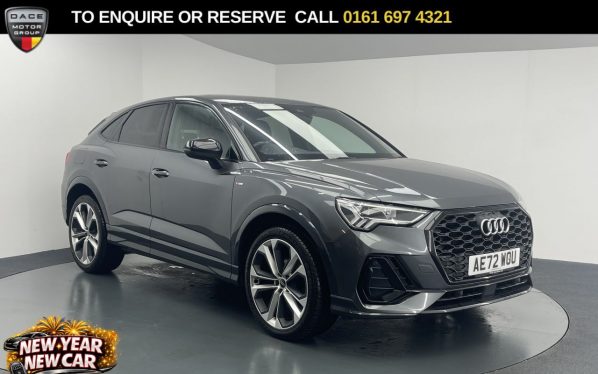 Used 2022 GREY AUDI Q3 SUV 1.5 TFSI CoD 35 Black Edition Sportback 5dr Petrol S Tronic Euro 6 (s/s) (150 ps) (reg. 2022-11-16) for sale in Manchester