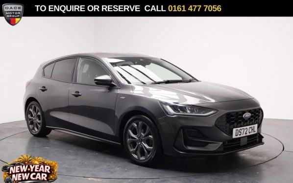 Used 2022 GREY FORD FOCUS Hatchback 1.0T EcoBoost ST-Line Hatchback 5dr Petrol Manual Euro 6 (s/s) (125 ps) (reg. 2022-11-30) for sale in Stockport