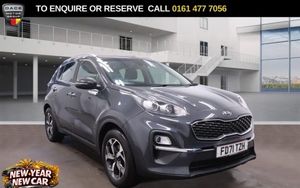 Used 2022 GREY KIA SPORTAGE SUV 1.6 CRDi MHEV 2 SUV 5dr Diesel Hybrid DCT Euro 6 (s/s) (134 bhp) (reg. 2022-02-15) for sale in Stockport