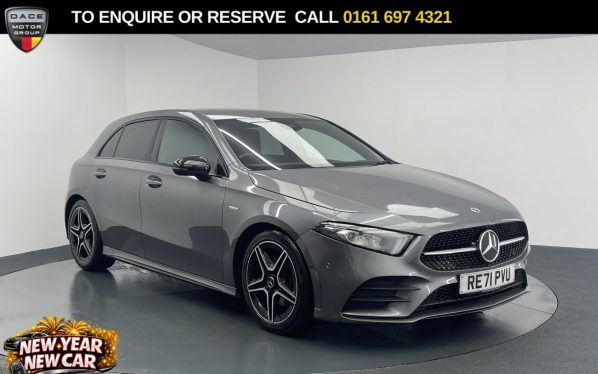 Used 2022 GREY MERCEDES-BENZ A-CLASS Hatchback 1.3 A180 AMG Line Edition (Executive) Hatchback 5dr Petrol 7G-DCT Euro 6 (s/s) (136 ps) (reg. 2022-01-13) for sale in Manchester