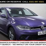 Used 2022 PURPLE VOLKSWAGEN POLO Hatchback 1.0 TSI R-Line Hatchback 5dr Petrol DSG Euro 6 (s/s) (95 ps) (reg. 2022-11-19) for sale in Manchester