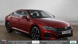 Used 2022 RED VOLKSWAGEN ARTEON Hatchback 2.0 TSI R-Line Fastback 5dr Petrol DSG Euro 6 (s/s) (190 ps) (reg. 2022-03-31) for sale in Altrincham