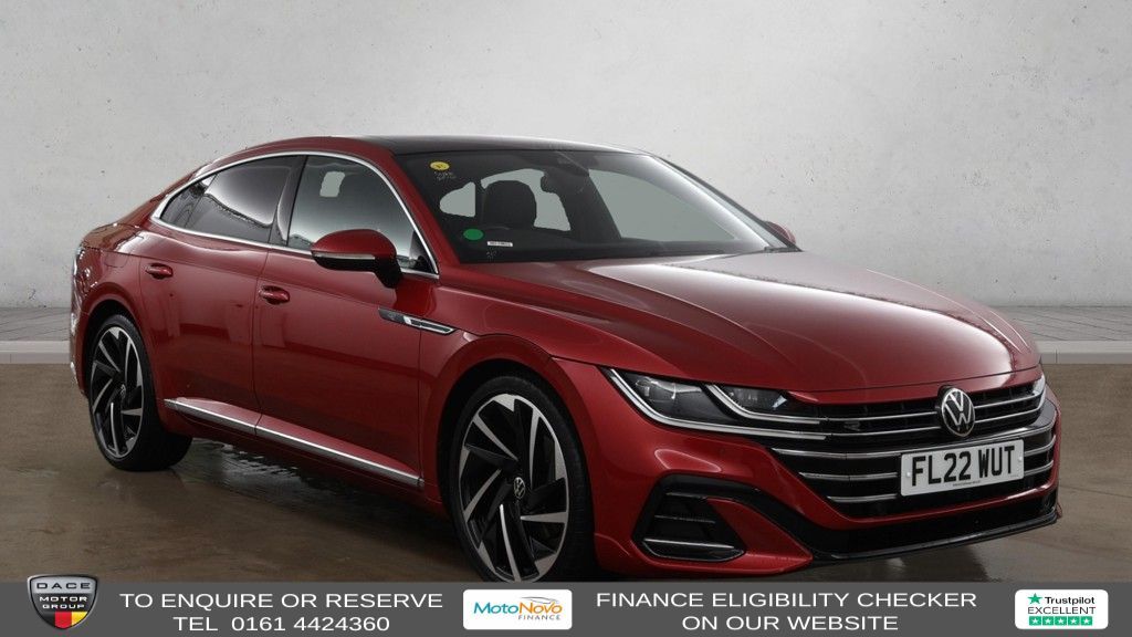 Used 2022 RED VOLKSWAGEN ARTEON Hatchback 2.0 TSI R-Line Fastback 5dr Petrol DSG Euro 6 (s/s) (190 ps) (reg. 2022-03-31) for sale in Altrincham