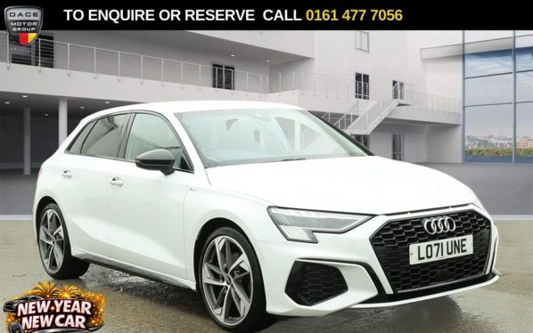 Used 2022 WHITE AUDI A3 Hatchback 1.5 TFSI 35 Edition 1 Sportback 5dr Petrol S Tronic Euro 6 (s/s) (150 ps) (reg. 2022-01-28) for sale in Stockport