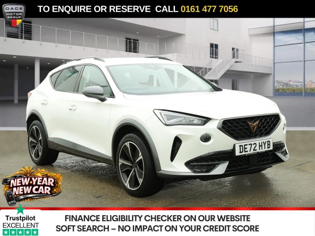 Used 2022 WHITE CUPRA FORMENTOR SUV 1.5 TSI V1 SUV 5dr Petrol Manual Euro 6 (s/s) (150 ps) (reg. 2022-09-30) for sale in Stockport
