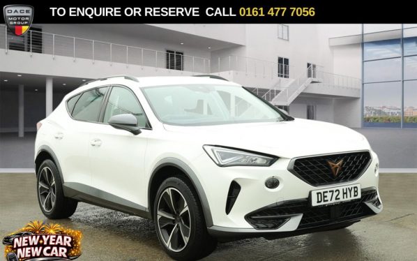 Used 2022 WHITE CUPRA FORMENTOR SUV 1.5 TSI V1 SUV 5dr Petrol Manual Euro 6 (s/s) (150 ps) (reg. 2022-09-30) for sale in Stockport