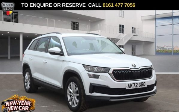 Used 2022 WHITE SKODA KODIAQ SUV 1.5 TSI ACT SE SUV 5dr Petrol DSG Euro 6 (s/s) (7 Seat) (150 ps) (reg. 2022-11-10) for sale in Stockport