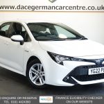 Used 2022 WHITE TOYOTA COROLLA Hatchback 1.8 VVT-h GPF Icon Tech Hatchback 5dr Petrol Hybrid CVT Euro 6 (s/s) (122 ps) (reg. 2022-05-26) for sale in Altrincham