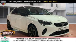 Used 2022 WHITE VAUXHALL CORSA Hatchback 1.2 Elite Edition Hatchback 5dr Petrol Manual Euro 6 (75 ps) (reg. 2022-06-08) for sale in Manchester