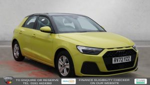 Used 2022 YELLOW AUDI A1 Hatchback 1.0 TFSI 30 Technik Sportback 5dr Petrol S Tronic Euro 6 (s/s) (110 ps) (reg. 2022-09-21) for sale in Altrincham