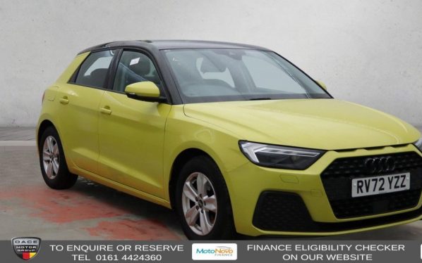 Used 2022 YELLOW AUDI A1 Hatchback 1.0 TFSI 30 Technik Sportback 5dr Petrol S Tronic Euro 6 (s/s) (110 ps) (reg. 2022-09-21) for sale in Altrincham