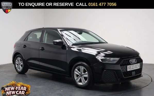 Used 2023 BLACK AUDI A1 Hatchback 1.0 TFSI 25 Technik Sportback 5dr Petrol Manual Euro 6 (s/s) (95 ps) (reg. 2023-07-31) for sale in Stockport