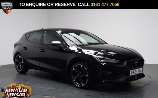 Used 2023 BLACK CUPRA LEON Hatchback 2.0 TSI VZ1 Hatchback 5dr Petrol DSG Euro 6 (s/s) (245 ps) (reg. 2023-06-15) for sale in Stockport