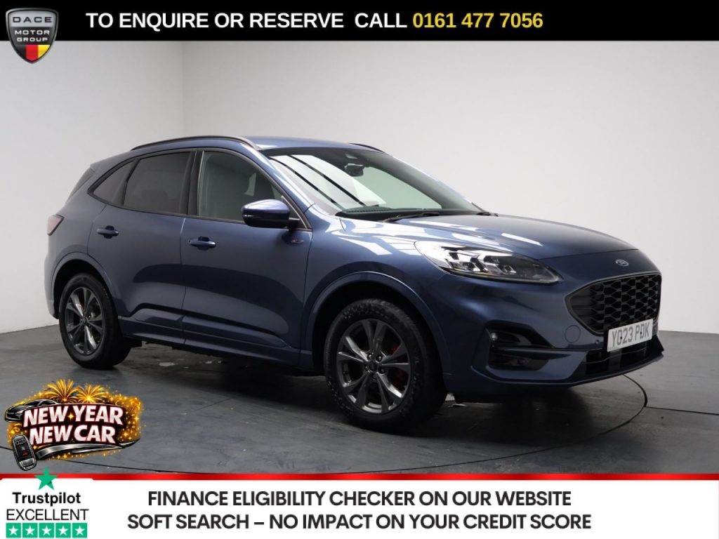 Used 2023 BLUE FORD KUGA SUV 2.5 Duratec 14.4kWh ST-Line Edition SUV 5dr Petrol Plug-in Hybrid CVT Euro 6 (s/s) (225 ps) (reg. 2023-08-01) for sale in Stockport