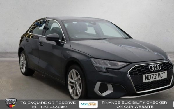 Used 2023 GREY AUDI A3 Hatchback 1.4 TFSIe 40 Sport Sportback 5dr Petrol Plug-in Hybrid S Tronic Euro 6 (s/s) 13kWh (204 ps) (reg. 2023-01-17) for sale in Altrincham