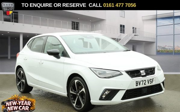 Used 2023 WHITE SEAT IBIZA Hatchback 1.0 TSI FR Sport Hatchback 5dr Petrol Manual Euro 6 (s/s) (110 ps) (reg. 2023-01-10) for sale in Stockport