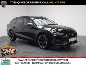 Used 2024 BLACK CUPRA LEON Estate 1.5 TSI V1 Estate 5dr Petrol Manual Euro 6 (s/s) (150 ps) (reg. 2024-10-23) for sale in Stockport