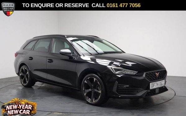 Used 2024 BLACK CUPRA LEON Estate 1.5 TSI V1 Estate 5dr Petrol Manual Euro 6 (s/s) (150 ps) (reg. 2024-10-23) for sale in Stockport