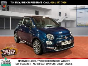 Used 2024 BLUE FIAT 500 Hatchback 1.0 MHEV Hatchback 3dr Petrol Manual Euro 6 (s/s) (70 bhp) (reg. 2024-09-01) for sale in Stockport
