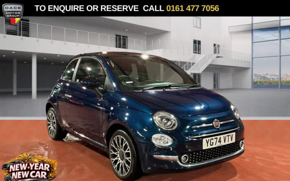 Used 2024 BLUE FIAT 500 Hatchback 1.0 MHEV Hatchback 3dr Petrol Manual Euro 6 (s/s) (70 bhp) (reg. 2024-09-01) for sale in Stockport