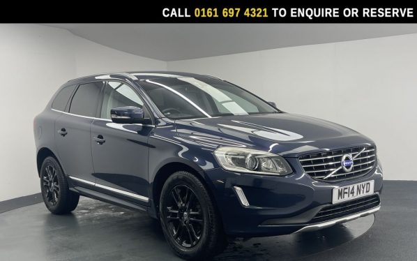 Used 2014 BLUE VOLVO XC60 SUV 2.4 D4 SE Lux SUV 5dr Diesel Manual AWD Euro 5 (s/s) (181 ps) (reg. 2014-04-04) for sale in Manchester