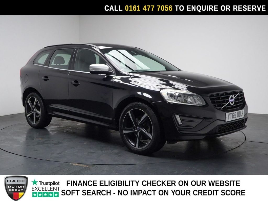 Used 2015 BLACK VOLVO XC60 SUV 2.0 D4 R-Design Nav SUV 5dr Diesel Auto Euro 6 (s/s) (190 ps) (reg. 2015-11-13) for sale in Stockport
