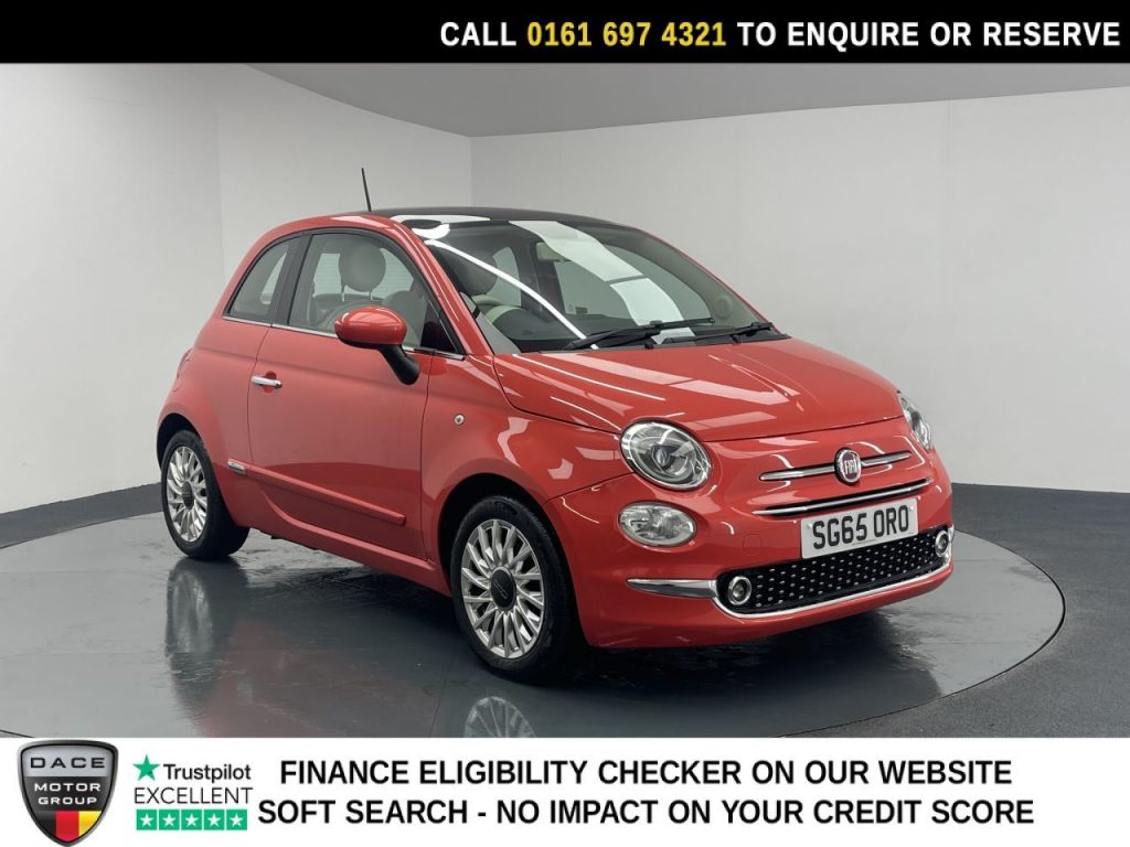Used 2015 PINK FIAT 500 Hatchback 1.2 Lounge Hatchback 3dr Petrol Manual Euro 6 (s/s) (69 bhp) (reg. 2015-09-29) for sale in Manchester