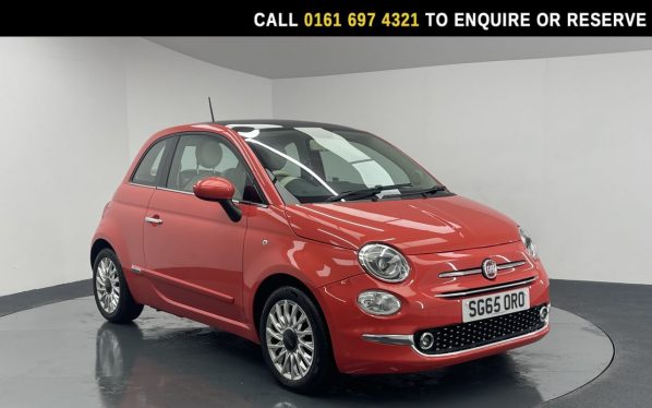 Used 2015 PINK FIAT 500 Hatchback 1.2 Lounge Hatchback 3dr Petrol Manual Euro 6 (s/s) (69 bhp) (reg. 2015-09-29) for sale in Manchester