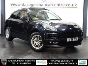 Used 2016 BLACK PORSCHE MACAN SUV 3.0 TD V6 S SUV 5dr Diesel PDK 4WD Euro 6 (s/s) (258 ps) (reg. 2016-09-26) for sale in Altrincham