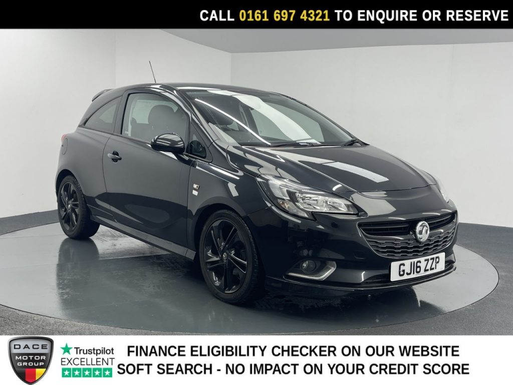Used 2016 BLACK VAUXHALL CORSA Hatchback 1.4i ecoFLEX Limited Edition Hatchback 3dr Petrol Manual Euro 6 (90 ps) (reg. 2016-03-28) for sale in Manchester