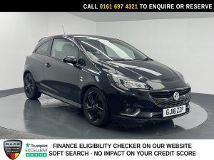 Used 2016 BLACK VAUXHALL CORSA Hatchback 1.4i ecoFLEX Limited Edition Hatchback 3dr Petrol Manual Euro 6 (90 ps) (reg. 2016-03-28) for sale in Manchester