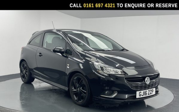 Used 2016 BLACK VAUXHALL CORSA Hatchback 1.4i ecoFLEX Limited Edition Hatchback 3dr Petrol Manual Euro 6 (90 ps) (reg. 2016-03-28) for sale in Manchester