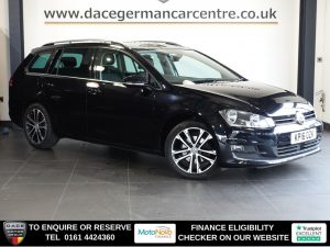 Used 2016 BLACK VOLKSWAGEN GOLF Estate 2.0 TDI BlueMotion Tech GT Estate 5dr Diesel DSG Euro 6 (s/s) (150 ps) (reg. 2016-04-05) for sale in Altrincham