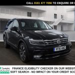Used 2016 BLACK VOLKSWAGEN TIGUAN SUV 2.0 TSI BlueMotion Tech R-Line SUV 5dr Petrol DSG 4Motion Euro 6 (s/s) (180 ps) (reg. 2016-08-17) for sale in Manchester