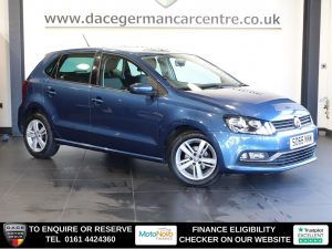 Used 2016 BLUE VOLKSWAGEN POLO Hatchback 1.2 TSI BlueMotion Tech Match Hatchback 5dr Petrol Manual Euro 6 (s/s) (90 ps) (reg. 2016-11-23) for sale in Altrincham