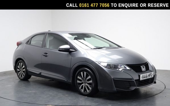 Used 2016 GREY HONDA CIVIC Hatchback 1.4 i-VTEC S Hatchback 5dr Petrol Manual Euro 6 (s/s) (100 ps) (reg. 2016-03-24) for sale in Stockport