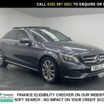 Used 2016 GREY MERCEDES-BENZ C-CLASS Saloon 1.6 C200d Sport (Premium Plus) Saloon 4dr Diesel G-Tronic+ Euro 6 (s/s) (136 ps) (reg. 2016-06-01) for sale in Manchester