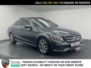Used 2016 GREY MERCEDES-BENZ C-CLASS Saloon 1.6 C200d Sport (Premium Plus) Saloon 4dr Diesel G-Tronic+ Euro 6 (s/s) (136 ps) (reg. 2016-06-01) for sale in Manchester