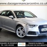 Used 2016 SILVER AUDI A3 Hatchback 1.4 TFSI CoD S line Hatchback 3dr Petrol S Tronic Euro 6 (s/s) (150 ps) (reg. 2016-12-10) for sale in Altrincham