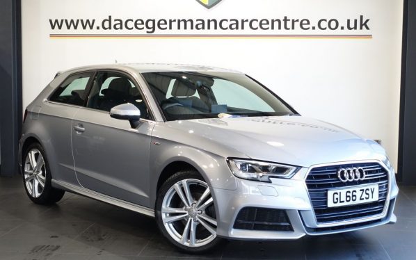 Used 2016 SILVER AUDI A3 Hatchback 1.4 TFSI CoD S line Hatchback 3dr Petrol S Tronic Euro 6 (s/s) (150 ps) (reg. 2016-12-10) for sale in Altrincham