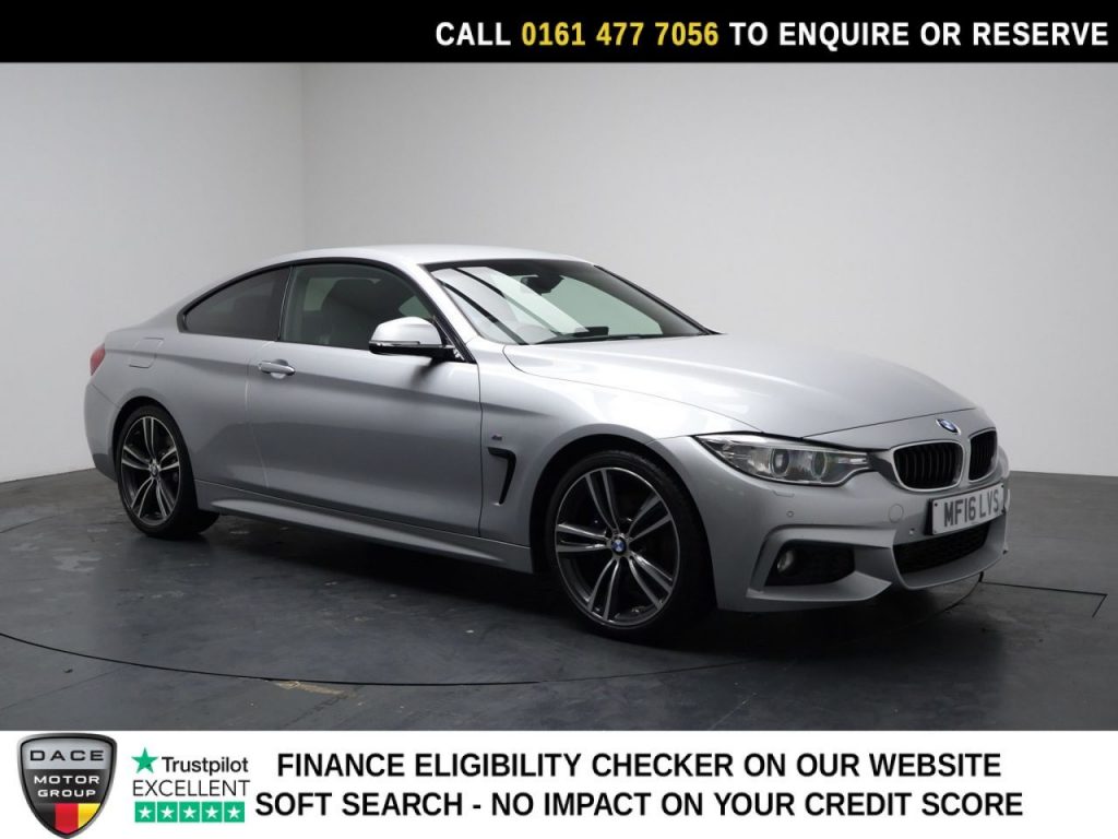 Used 2016 SILVER BMW 4 SERIES Coupe 2.0 420d M Sport Coupe 2dr Diesel Auto Euro 6 (s/s) (190 ps) (reg. 2016-03-07) for sale in Stockport