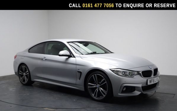 Used 2016 SILVER BMW 4 SERIES Coupe 2.0 420d M Sport Coupe 2dr Diesel Auto Euro 6 (s/s) (190 ps) (reg. 2016-03-07) for sale in Stockport