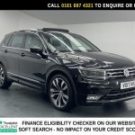 Used 2017 BLACK VOLKSWAGEN TIGUAN SUV 2.0 TDI BlueMotion Tech R-Line SUV 5dr Diesel DSG 4Motion Euro 6 (s/s) (150 ps) (reg. 2017-03-27) for sale in Manchester
