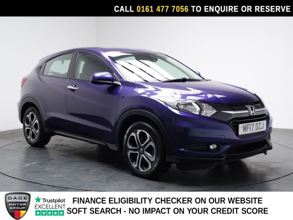 Used 2017 BLUE HONDA HR-V SUV 1.5 i-VTEC SE SUV 5dr Petrol Manual Euro 6 (s/s) (130 ps) (reg. 2017-03-20) for sale in Stockport