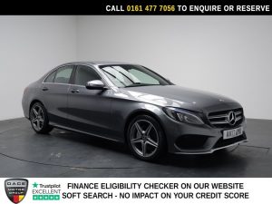 Used 2017 GREY MERCEDES-BENZ C-CLASS Saloon 2.1 C220d AMG Line Saloon 4dr Diesel G-Tronic+ Euro 6 (s/s) (170 ps) (reg. 2017-06-16) for sale in Stockport